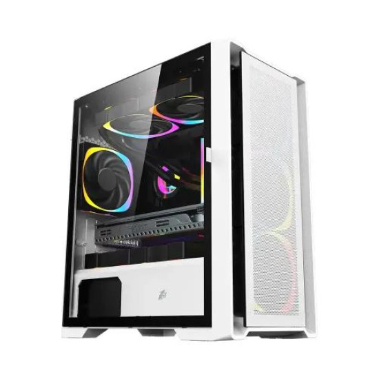 1STPLAYER T4 White mATX Gaming Casing 1STPLAYER T4 White mATX Gaming Casing
