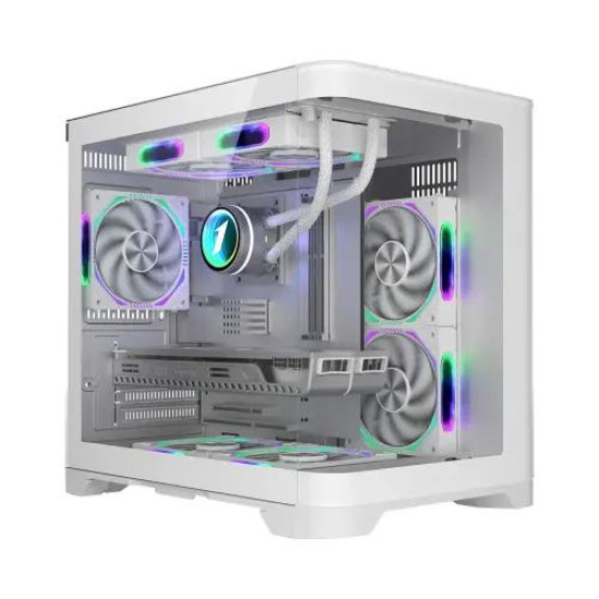 1STPLAYER UV5 White M-ATX Mid Tower Gaming Casing 1STPLAYER UV5 White M-ATX Mid Tower Gaming Casing