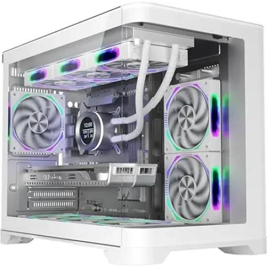 1STPLAYER UV6 M-ATX Mid Tower Gaming Casing White 1STPLAYER UV6 M-ATX Mid Tower Gaming Casing White