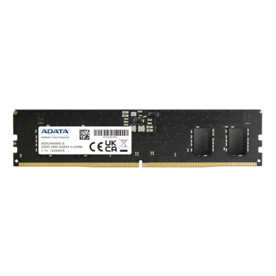 Adata 32GB DDR5 4800MHz U-DIMM Desktop RAM Adata 32GB DDR5 4800MHz U-DIMM Desktop RAM