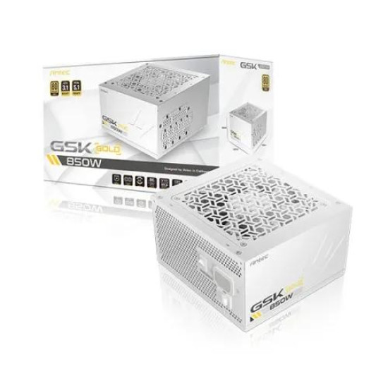 Antec GSK 850W White ATX 3.1 & PCIE 5.1 80+ Gold Full Modular Power Supply Antec GSK 850W White ATX 3.1 & PCIE 5.1 80+ Gold Full Modular Power Supply