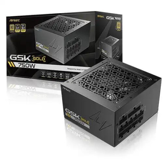 Antec GSK ATX3.1 750W 80 Plus Gold Full Modular Power Supply Antec GSK ATX3.1 750W 80 Plus Gold Full Modular Power Supply