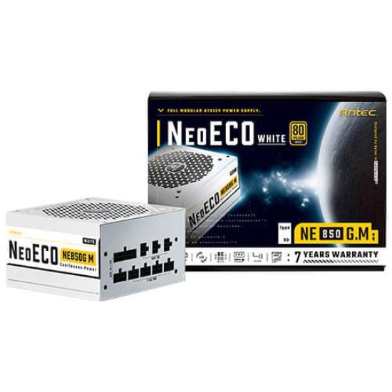 Antec Neo Eco Gold 850W Modular White Power Supply Antec Neo Eco Gold 850W Modular White Power Supply