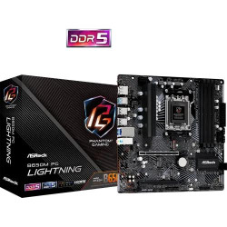 ASRock B650M PG Lightning AM5 Micro ATX Motherboard ASRock B650M PG Lightning AM5 Micro ATX Motherboard