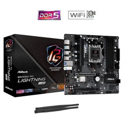 ASRock B650M PG Lightning WiFi AM5 Micro ATX Motherboard ASRock B650M PG Lightning WiFi AM5 Micro ATX Motherboard