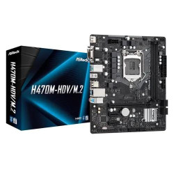 ASRock H470M-HDV/M.2 10th Gen Micro ATX Motherboard ASRock H470M-HDV/M.2 10th Gen Micro ATX Motherboard