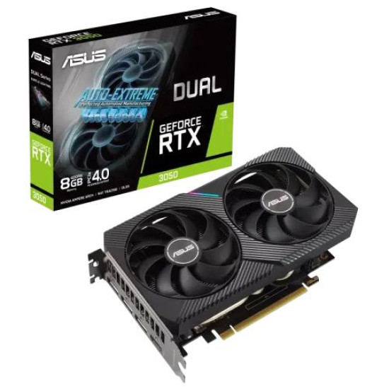 ASUS Dual GeForce RTX 3050 8GB GDDR6 Graphics Card ASUS Dual GeForce RTX 3050 8GB GDDR6 Graphics Card