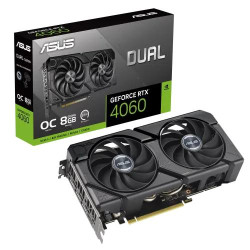 ASUS Dual GeForce RTX 4060 EVO OC Edition 8GB GDDR6 Graphics Card ASUS Dual GeForce RTX 4060 EVO OC Edition 8GB GDDR6 Graphics Card