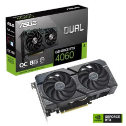 ASUS Dual GeForce RTX 4060 OC Edition 8GB GDDR6 Graphics Card ASUS Dual GeForce RTX 4060 OC Edition 8GB GDDR6 Graphics Card