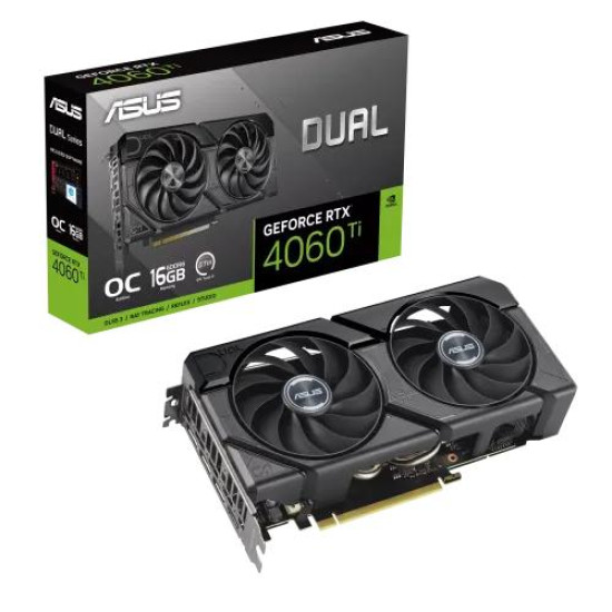 ASUS Dual GeForce RTX 4060 Ti EVO OC Edition 16GB GDDR6 Graphics Card ASUS Dual GeForce RTX 4060 Ti EVO OC Edition 16GB GDDR6 Graphics Card