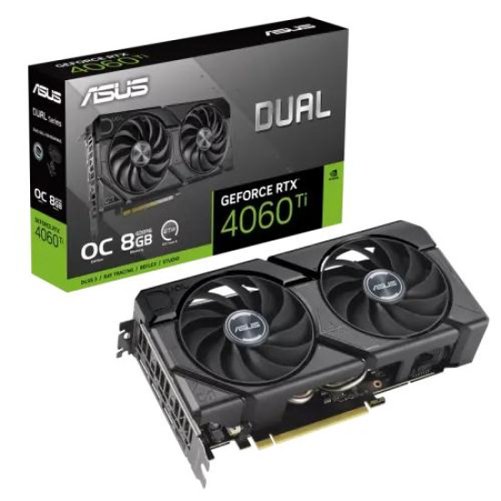 ASUS Dual GeForce RTX 4060 Ti EVO OC Edition 8GB GDDR6 Graphics Card ASUS Dual GeForce RTX 4060 Ti EVO OC Edition 8GB GDDR6 Graphics Card