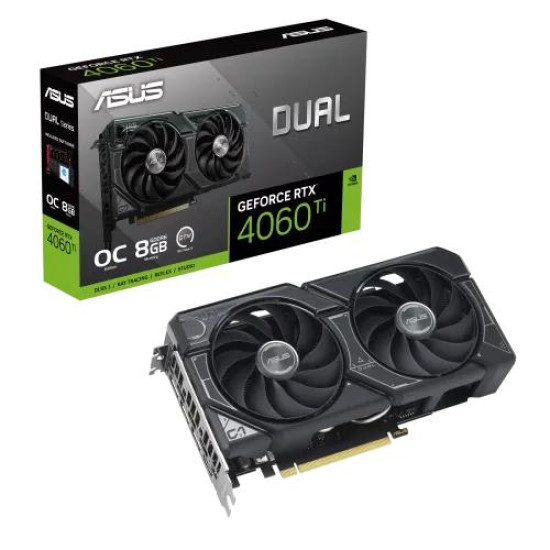 ASUS Dual GeForce RTX 4060 Ti OC Edition 8GB GDDR6 Graphics Card