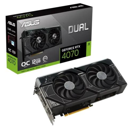 ASUS Dual GeForce RTX 4070 OC Edition 12GB GDDR6X Graphics Card ASUS Dual GeForce RTX 4070 OC Edition 12GB GDDR6X Graphics Card