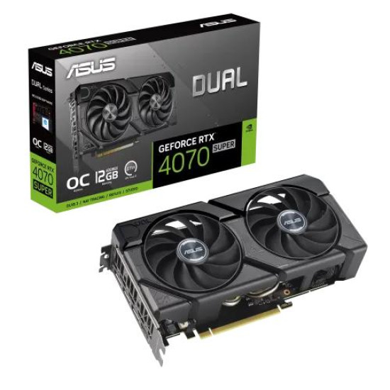 ASUS Dual GeForce RTX 4070 SUPER EVO OC Edition 12GB GDDR6X Graphics Card