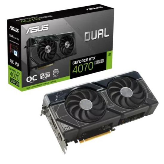 ASUS Dual GeForce RTX 4070 SUPER OC Edition 12GB GDDR6X Graphics Card