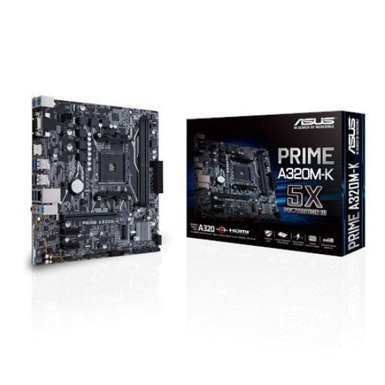 Asus Prime A320M-K AMD AM4 uATX Motherboard Asus Prime A320M-K AMD AM4 uATX Motherboard