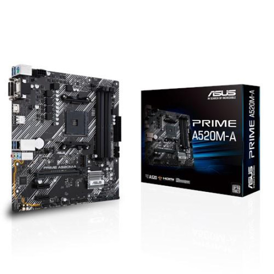 Asus Prime A520M-A Micro ATX AM4 Motherboard Asus Prime A520M-A Micro ATX AM4 Motherboard