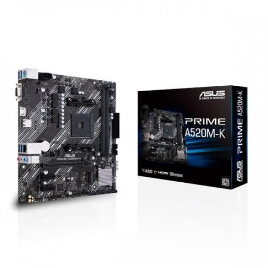 Asus Prime A520M-K AM4 Micro-ATX AMD Motherboard Asus Prime A520M-K AM4 Micro-ATX AMD Motherboard