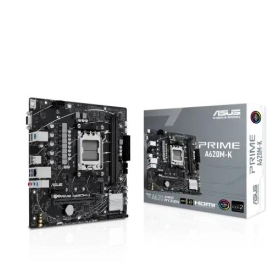 Asus PRIME A620M-K AM5 mATX Motherboard Asus PRIME A620M-K AM5 mATX Motherboard