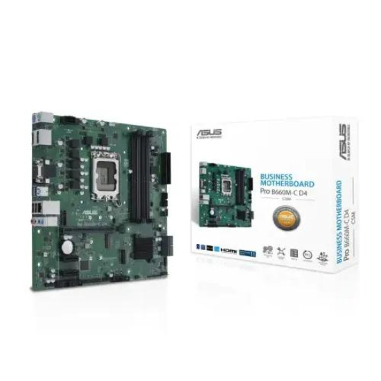 ASUS Pro B660M-C D4-CSM mATX Motherboard ASUS Pro B660M-C D4-CSM mATX Motherboard