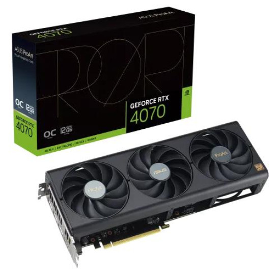 ASUS ProArt GeForce RTX 4070 OC edition 12GB GDDR6X Graphics Card ASUS ProArt GeForce RTX 4070 OC edition 12GB GDDR6X Graphics Card