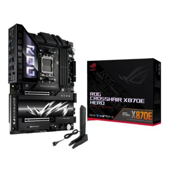 Asus ROG CROSSHAIR X870E HERO AMD AM5 ATX Motherboard Asus ROG CROSSHAIR X870E HERO AMD AM5 ATX Motherboard
