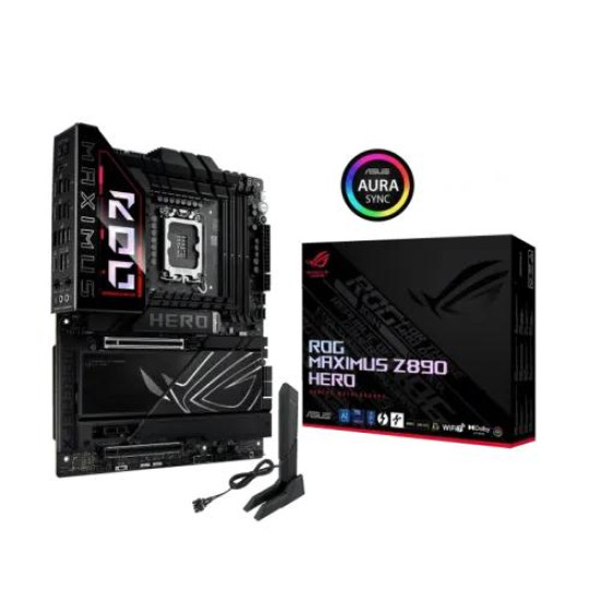 ASUS ROG MAXIMUS Z890 HERO LGA 1851 WiFi ATX Gaming Motherboard ASUS ROG MAXIMUS Z890 HERO LGA 1851 WiFi ATX Gaming Motherboard