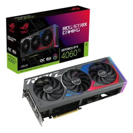 ASUS ROG Strix GeForce RTX 4060 Ti 8GB GDDR6 OC Edition Graphics Card ASUS ROG Strix GeForce RTX 4060 Ti 8GB GDDR6 OC Edition Graphics Card