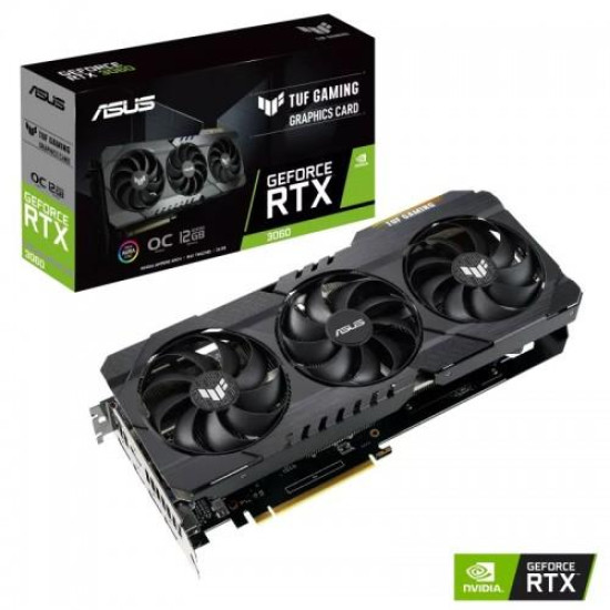 ASUS TUF Gaming GeForce RTX 3060 V2 OC 12GB GDDR6 Graphics Card ASUS TUF Gaming GeForce RTX 3060 V2 OC 12GB GDDR6 Graphics Card