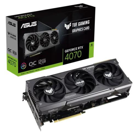ASUS TUF Gaming GeForce RTX 4070 12GB GDDR6X OC Edition Graphics Card ASUS TUF Gaming GeForce RTX 4070 12GB GDDR6X OC Edition Graphics Card