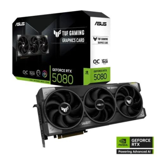 ASUS TUF Gaming GeForce RTX 5080 16GB GDDR7 OC Edition Graphics Card ASUS TUF Gaming GeForce RTX 5080 16GB GDDR7 OC Edition Graphics Card