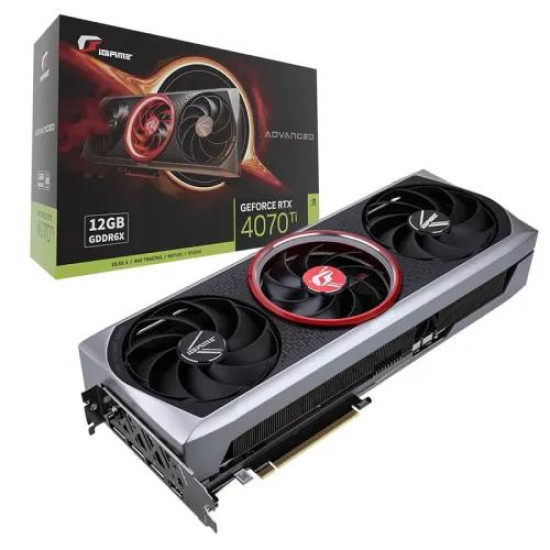 Colorful iGame GeForce RTX 4070 Ti Advanced OC-V 12GB GDDR6X Graphics Card Colorful iGame GeForce RTX 4070 Ti Advanced OC-V 12GB GDDR6X Graphics Card