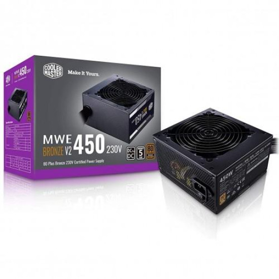 Cooler Master MWE 450W V2 Non-Modular 80 Plus Bronze Power Supply Cooler Master MWE 450W V2 Non-Modular 80 Plus Bronze Power Supply