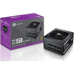 Cooler Master MWE 550 550W Full Modular 80 Plus Gold Certified Power Supply Cooler Master MWE 550 550W Full Modular 80 Plus Gold Certified Power Supply