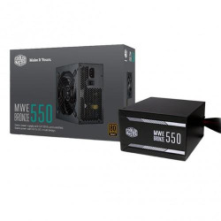 Cooler Master MWE 550 Watt Non Modular 80 Plus Bronze Certified Power Supply Cooler Master MWE 550 Watt Non Modular 80 Plus Bronze Certified Power Supply