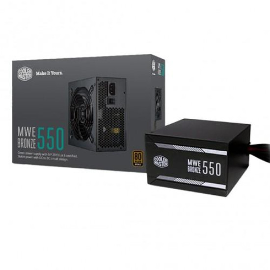 Cooler Master MWE 550 Watt Non Modular 80 Plus Bronze Certified Power Supply Cooler Master MWE 550 Watt Non Modular 80 Plus Bronze Certified Power Supply