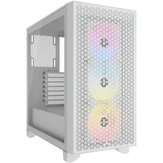 Corsair 3000D RGB AIRFLOW Mid-Tower ATX Casing White Corsair 3000D RGB AIRFLOW Mid-Tower ATX Casing White
