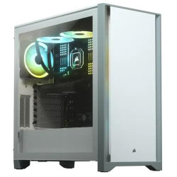 Corsair 4000D Tempered Glass Mid-Tower ATX Casing White Corsair 4000D Tempered Glass Mid-Tower ATX Casing White