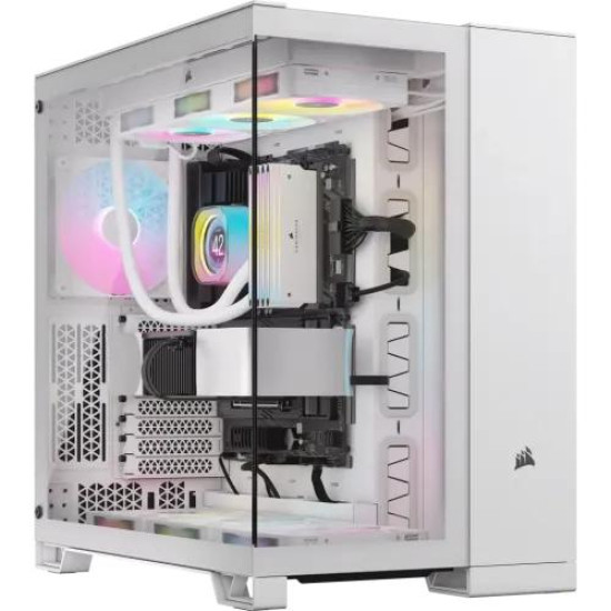 Corsair 6500X Mid-Tower Dual Chamber Casing White Corsair 6500X Mid-Tower Dual Chamber Casing White