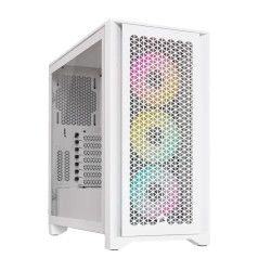 Corsair iCUE 4000D RGB AIRFLOW Mid-Tower ATX Casing White Corsair iCUE 4000D RGB AIRFLOW Mid-Tower ATX Casing White
