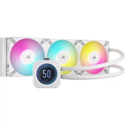 Corsair iCUE H150i ELITE LCD XT Display 360mm Liquid CPU Cooler White Corsair iCUE H150i ELITE LCD XT Display 360mm Liquid CPU Cooler White