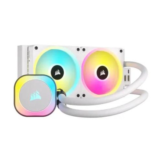 Corsair iCUE LINK H100i RGB 240mm ALL-IN-ONE Liquid CPU Cooler White Corsair iCUE LINK H100i RGB 240mm ALL-IN-ONE Liquid CPU Cooler White