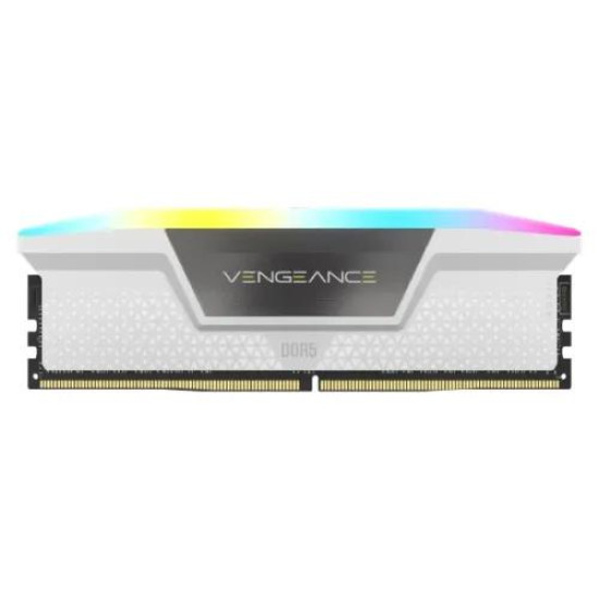 Corsair VENGEANCE RGB 32GB DDR5 6000MHz Desktop RAM White Corsair VENGEANCE RGB 32GB DDR5 6000MHz Desktop RAM White