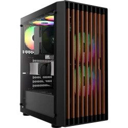 Gamdias AURA GC4 ARGB Real Walnut Wood Mesh ATX Mid-Tower Gaming Casing Gamdias AURA GC4 ARGB Real Walnut Wood Mesh ATX Mid-Tower Gaming Casing