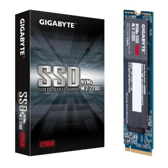 Gigabyte 128GB M.2 2280 PCIe 3.0x2 NVMe SSD Gigabyte 128GB M.2 2280 PCIe 3.0x2 NVMe SSD