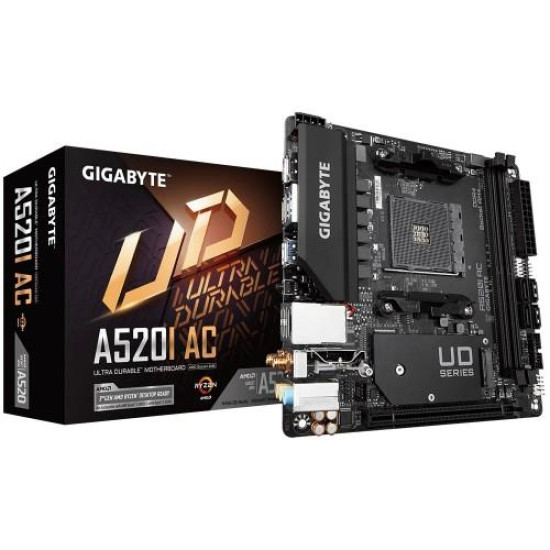 GIGABYTE A520I AC AM4 Mini-ITX Motherboard GIGABYTE A520I AC AM4 Mini-ITX Motherboard