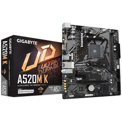 GIGABYTE A520M K AM4 Micro ATX Motherboard GIGABYTE A520M K AM4 Micro ATX Motherboard