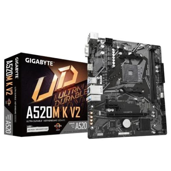 GIGABYTE A520M K V2 AM4 Micro ATX Motherboard GIGABYTE A520M K V2 AM4 Micro ATX Motherboard