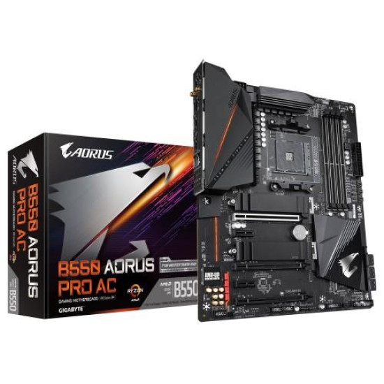 Gigabyte Aorus B550 Pro AC AMD 3rd Gen Wi-Fi Motherboard Gigabyte Aorus B550 Pro AC AMD 3rd Gen Wi-Fi Motherboard