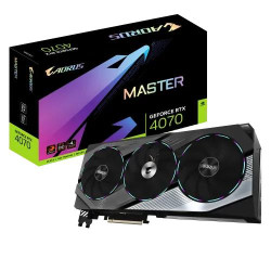 GIGABYTE AORUS GeForce RTX 4070 MASTER 12GB GDDR6X Graphics Card GIGABYTE AORUS GeForce RTX 4070 MASTER 12GB GDDR6X Graphics Card